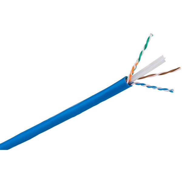 Main product image for 1000 ft. Blue CAT 6A 23 AWG 10G CMR U/UTP Solid Bar 102-220